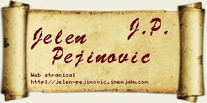 Jelen Pejinović vizit kartica